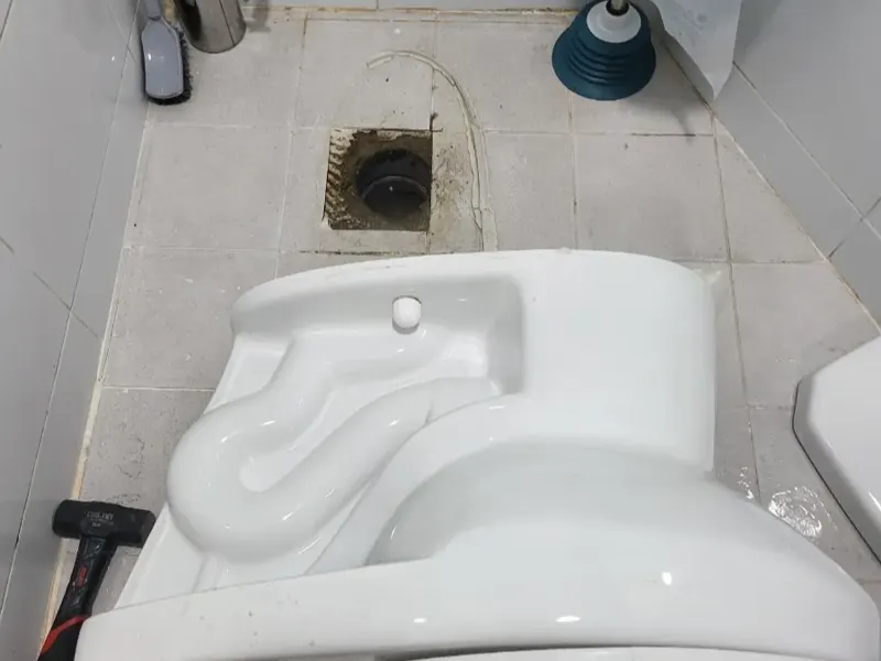 충주 변기막힘 작업사례